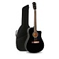 Fender CD-60SCE Dreadnought Acoustic-Electric Guitar With Bag Black thumbnail