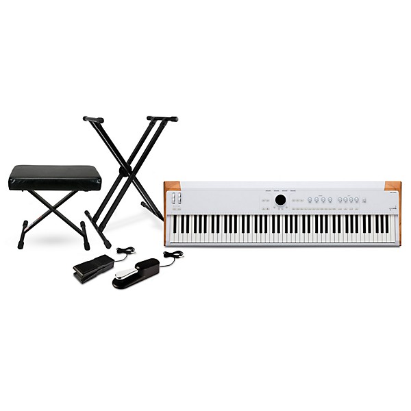 Arturia AstroLab Stage Keyboard with Proline Doublebraced Stand and Memory Foam Bench Package (Pedals Included) 88 Key Pac...