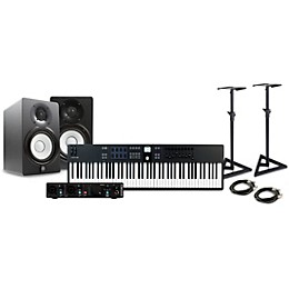 Arturia KeyLab Essential MK3 MIDI Keyboard Controller with Minifuse 2 USB Audio Interface and Yamaha HS5 5-inch Studio Monitor Pair (Cables & Stands Included) Black 88 Key Package
