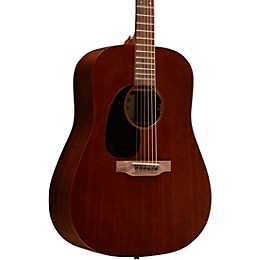 Martin D-10E Retro Road Series Sapele Dreadnought Left-Handed Acoustic-Electric Guitar - Dark Mahogany