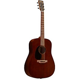 Martin D-10E Retro Road Series Sapele Dreadnought Left-Handed Acoustic-Electric Guitar - Dark Mahogany