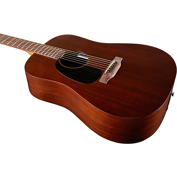 Martin D-10E Retro Road Series Sapele Dreadnought Left-Handed Acoustic-Electric Guitar - Dark Mahogany