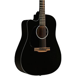 Martin DC-10E Modern Road Series Dreadnought Left-Handed Acoustic-Electric Guitar - Black