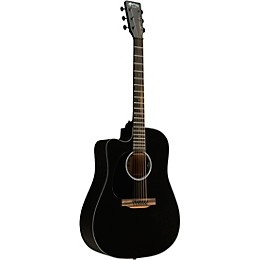Martin DC-10E Modern Road Series Dreadnought Left-Handed Acoustic-Electric Guitar - Black