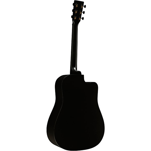 Martin DC-10E Modern Road Series Dreadnought Left-Handed Acoustic-Electric Guitar - Black