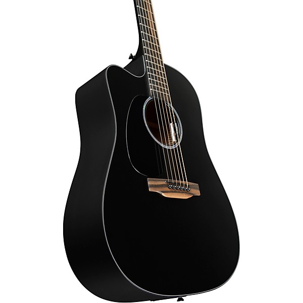 Martin DC-10E Modern Road Series Dreadnought Left-Handed Acoustic-Electric Guitar - Black