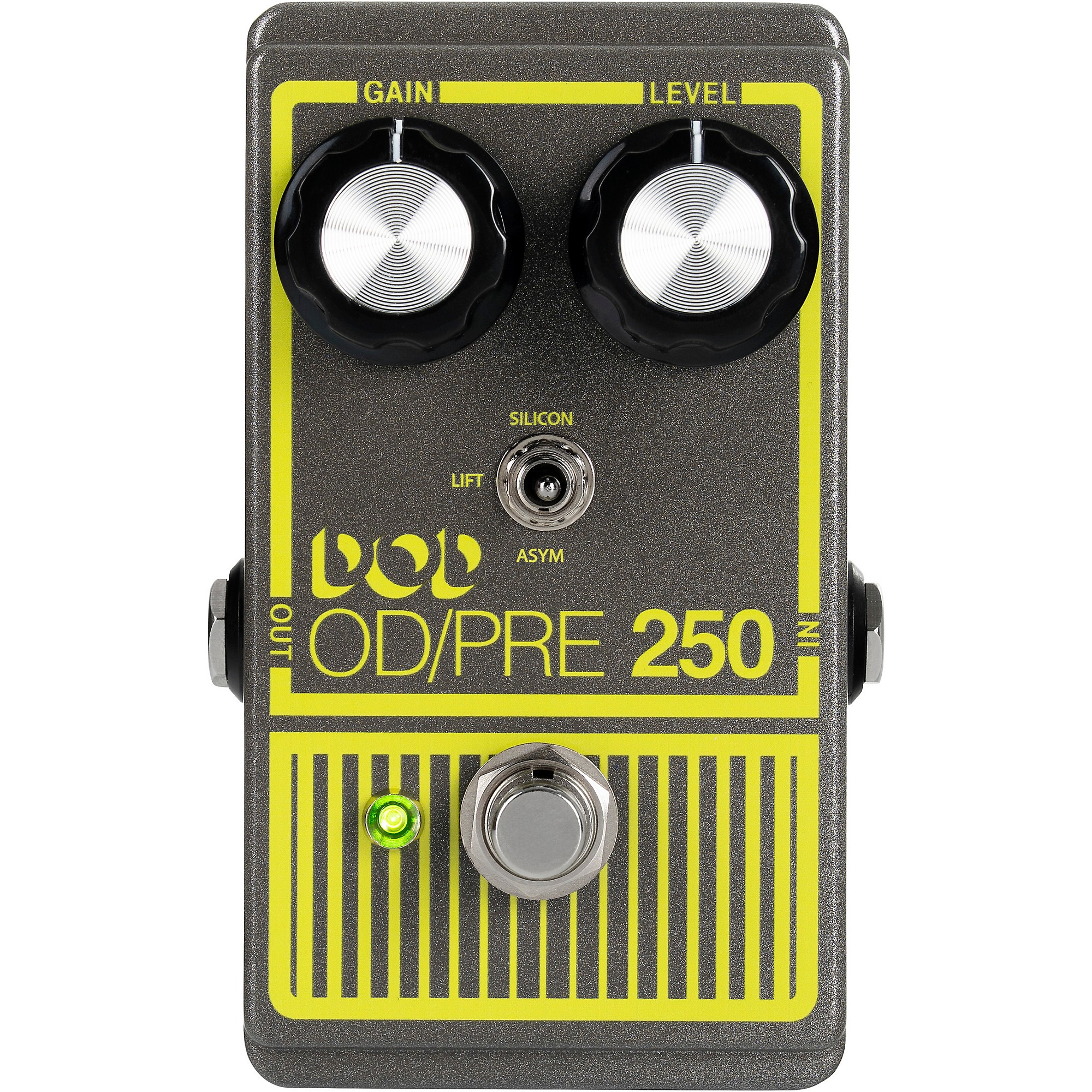 DOD Overdrive Preamp 250-X Effects Pedal Gray and Yellow | Guitar
