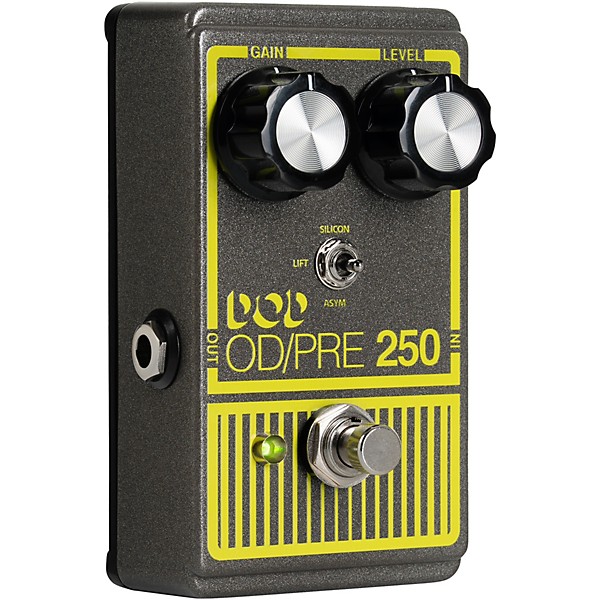 DOD Overdrive Preamp 250-X Effects Pedal Gray and Yellow