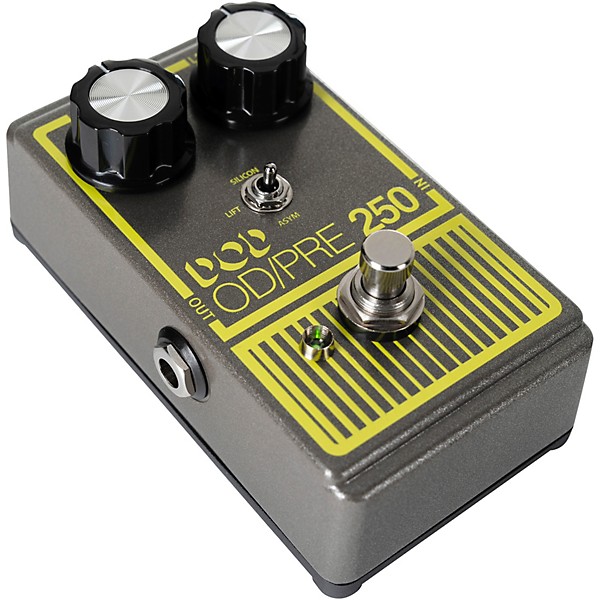 DOD Overdrive Preamp 250-X Effects Pedal Gray and Yellow
