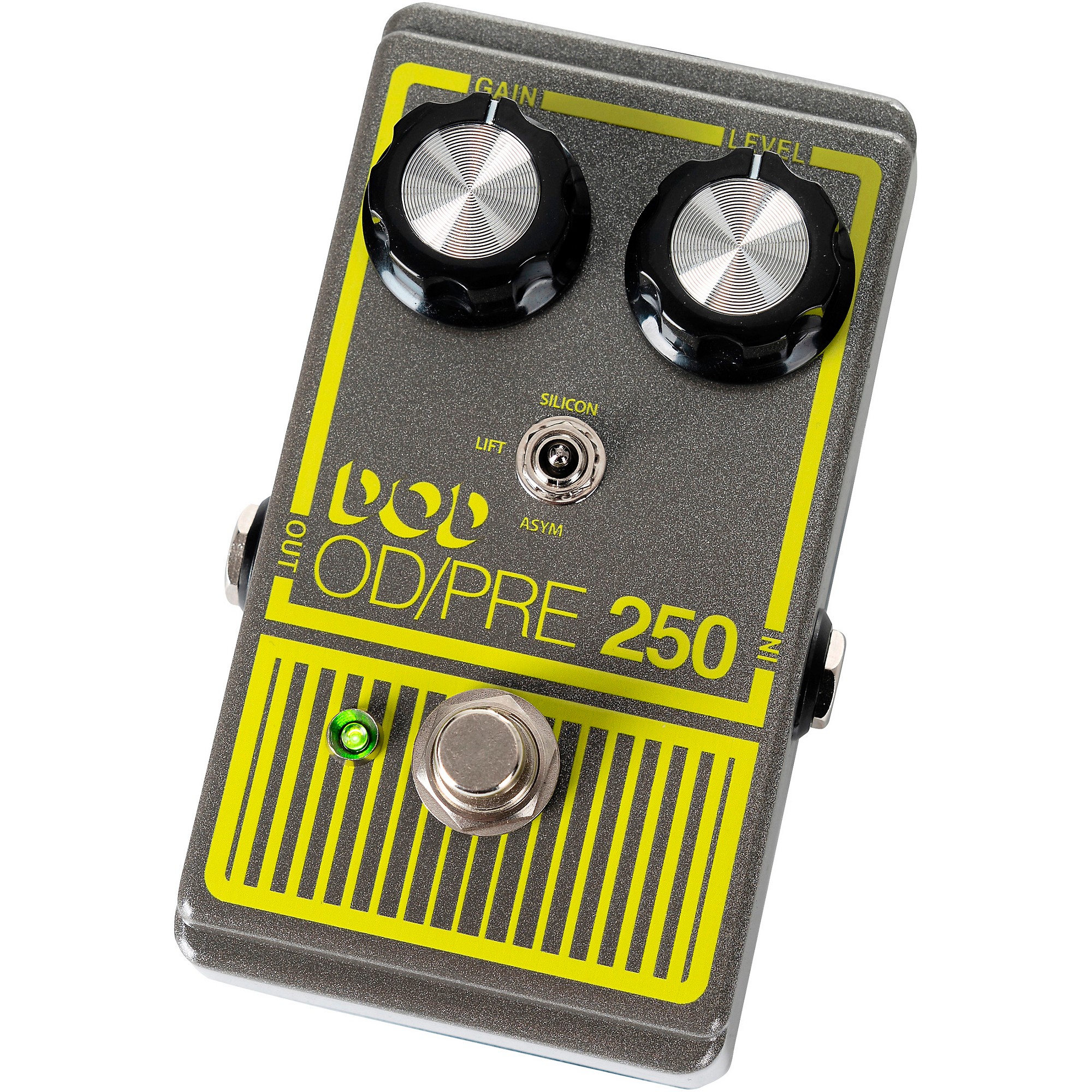 DOD Overdrive Preamp 250-X Effects Pedal Gray and Yellow | Guitar