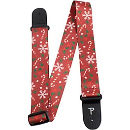 Perri's Holiday Peppermint Polyester Guitar Strap 2 in.