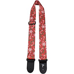 Perri's Holiday Peppermint Polyester Guitar Strap 2 in.
