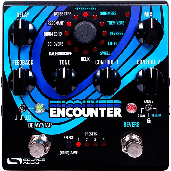Source Audio Encounter Ambient Delay/Reverb Effects Pedal - Black