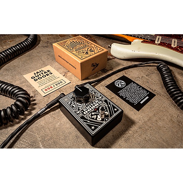 MXR Jail Guitar Doors Overdrive Effects Pedal Black and White