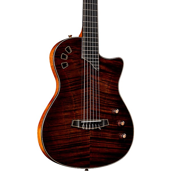 Cordoba Stage Artist Nylon-String Electric Guitar - Habano Burst