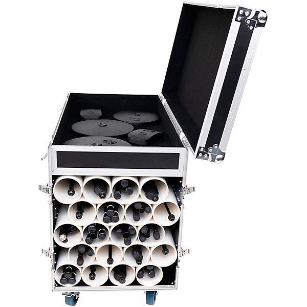 Gator GTOUR Flight Case to Transport 20 Mic Stands