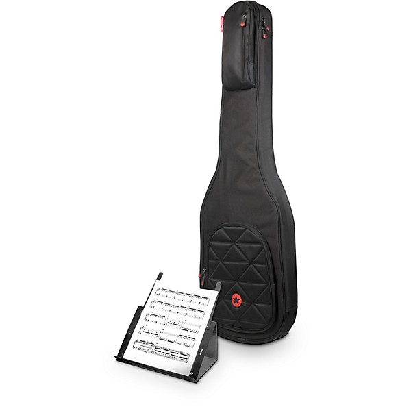 Road Runner Boulevard II Electric Bass Gig Bag w/ PROP-IT Portable Music Stand