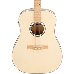 Ibanez AAD77M1E Advanced Dreadnought Acoustic-Electric Guitar - Open Pore Antique White
