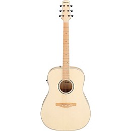 Ibanez AAD77M1E Advanced Dreadnought Acoustic-Electric Guitar - Open Pore Antique White