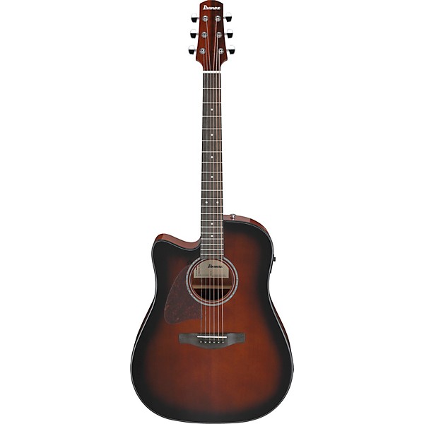 Ibanez AAD51LCE Advanced Dreadnought Left-Handed Acoustic-Electric Guitar - Dark Violin Sunburst