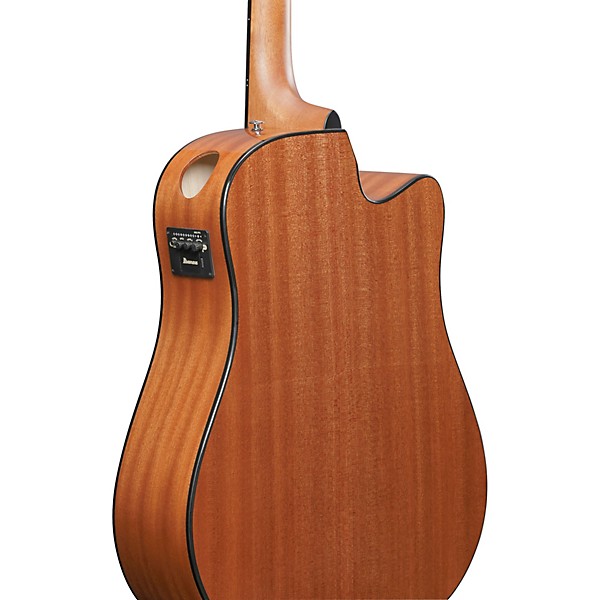 Ibanez AAD51LCE Advanced Dreadnought Left-Handed Acoustic-Electric Guitar - Dark Violin Sunburst