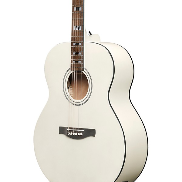 Ibanez AJ70M2E Jumbo Acoustic-Electric Guitar - Pearl White