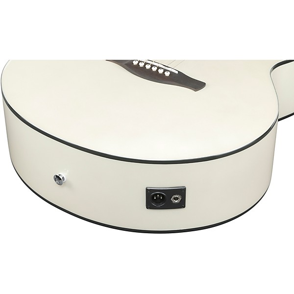 Ibanez AJ70M2E Jumbo Acoustic-Electric Guitar - Pearl White