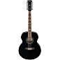 Ibanez AJ7012M2E Jumbo 12-String Acoustic-Electric Guitar - Black