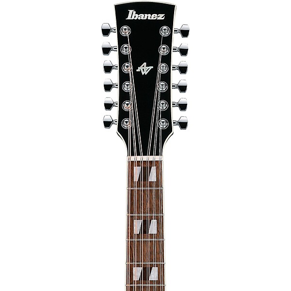 Ibanez AJ7012M2E Jumbo 12-String Acoustic-Electric Guitar - Black
