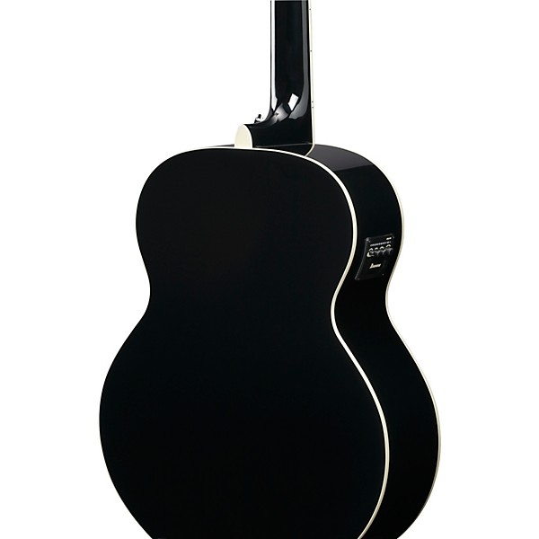 Ibanez AJ7012M2E Jumbo 12-String Acoustic-Electric Guitar - Black
