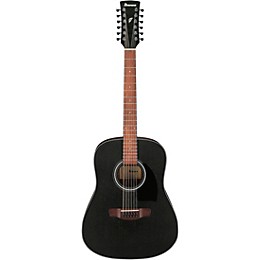 Ibanez PF5412 12-String Dreadnought Acoustic Guitar - Weathered Black