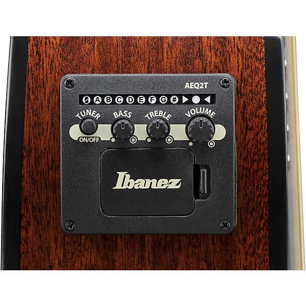 Ibanez AEWC16QA Auditorium Acoustic-Electric Guitar - Transparent Black Sunburst