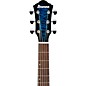Ibanez AEWC16QA Auditorium Acoustic-Electric Guitar - Transparent Blue Sunburst