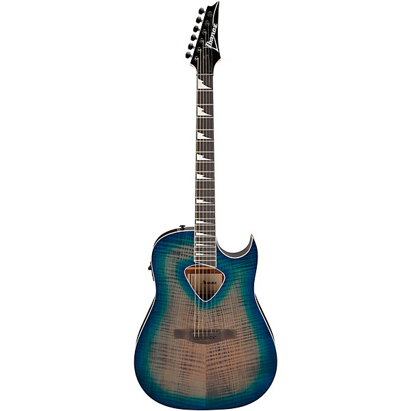 Ibanez ALT50FA Altstar Dreadnought Acoustic-Electric Guitar - Blue Doom Burst