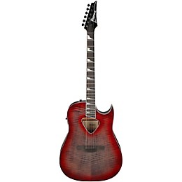 Ibanez ALT50FA Altstar Dreadnought Acoustic-Electric Guitar - Red Doom Burst