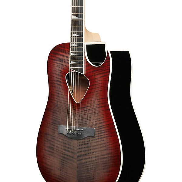 Ibanez ALT50FA Altstar Dreadnought Acoustic-Electric Guitar - Red Doom Burst