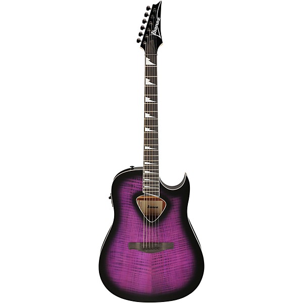 Ibanez ALT50FA Altstar Dreadnought Acoustic-Electric Guitar - Transparent Violet Sunburst