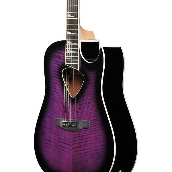 Ibanez ALT50FA Altstar Dreadnought Acoustic-Electric Guitar - Transparent Violet Sunburst