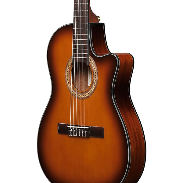 Ibanez GA35TCE Nylon-String Acoustic-Electric Guitar - Violin Sunburst