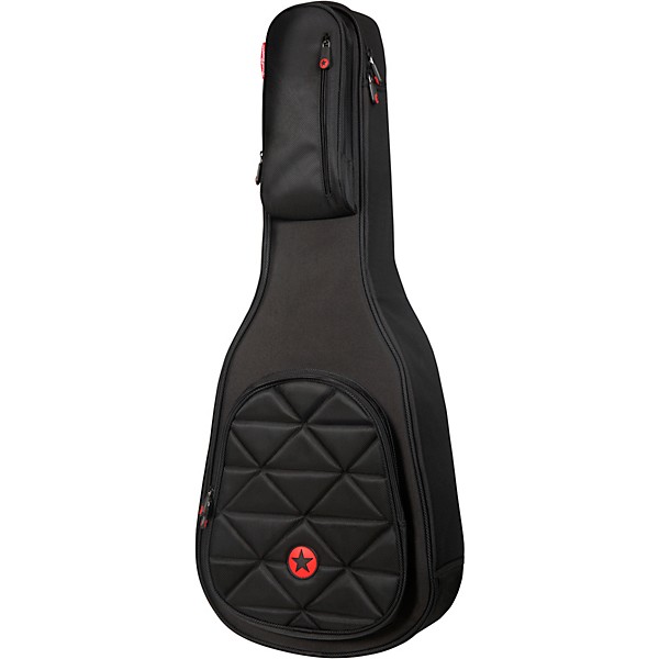 Road Runner Boulevard II Parlor Acoustic Guitar Gig Bag w/ PROP-IT Portable Music Stand