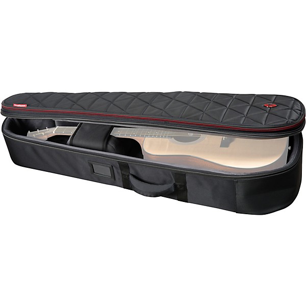 Road Runner Highway Acoustic Guitar Gig Bag w/ PROP-IT Portable Music Stand