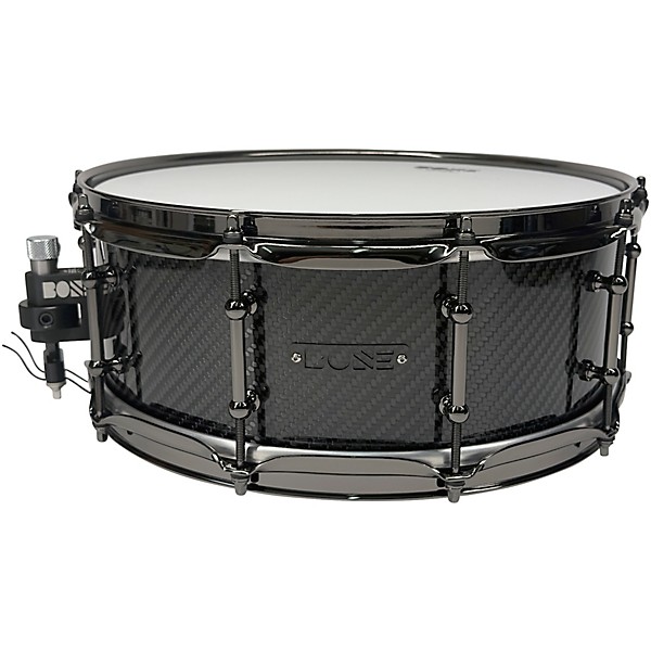 BONE Drums TRUE Carbon Fiber Twill Snare Drum with Nickel Hardware 14 x 6.5 in.