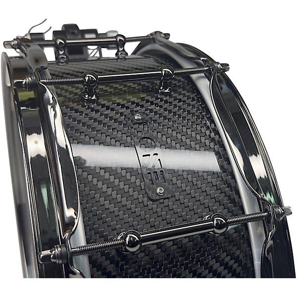 BONE Drums TRUE Carbon Fiber Twill Snare Drum with Nickel Hardware 14 x 6.5 in.