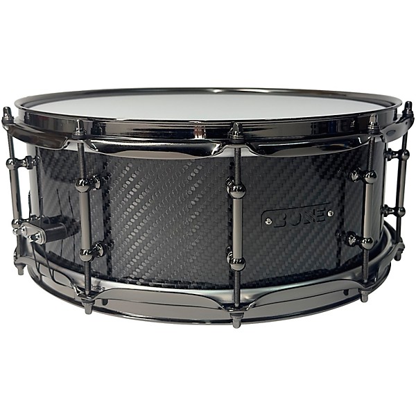 BONE Drums TRUE Carbon Fiber Twill Snare Drum with Nickel Hardware 14 x 4.5 in.