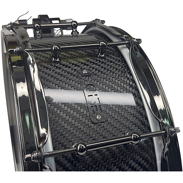 BONE Drums TRUE Carbon Fiber Twill Snare Drum with Nickel Hardware 14 x 4.5 in.