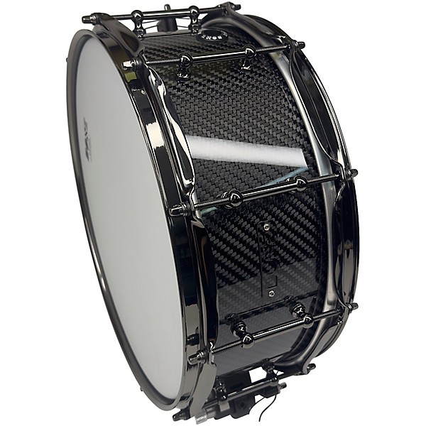BONE Drums TRUE Carbon Fiber Twill Snare Drum with Nickel Hardware 14 x 4.5 in.
