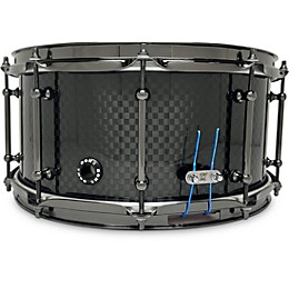 BONE Drums TRUE Carbon Fiber Wide Plain Snare Drum with Nickel Hardware 14 x 4.5 in.