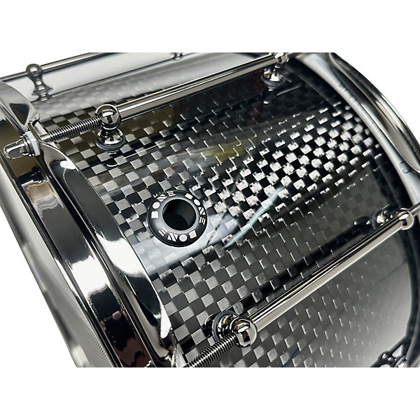 BONE Drums TRUE Carbon Fiber Wide Plain Snare Drum with Nickel Hardware 14 x 4.5 in.