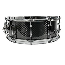 BONE Drums TRUE Carbon Fiber Wide Plain Snare Drum with Chrome Hardware 14 x 4.5 in.