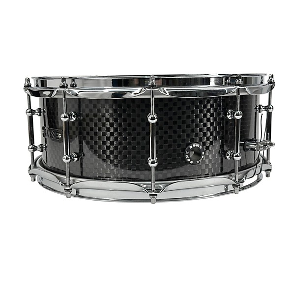 BONE Drums TRUE Carbon Fiber Wide Plain Snare Drum with Chrome Hardware 14 x 4.5 in.